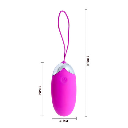 Pretty Love Egg Berger remote control vibrator in a sleek design, showcasing its wireless features and vibrant color.