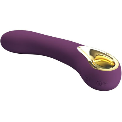 Vibrador recargable lila de la marca PRETTY LOVE SMART, modelo Ethan, con diseño ergonómico y superficie lisa.