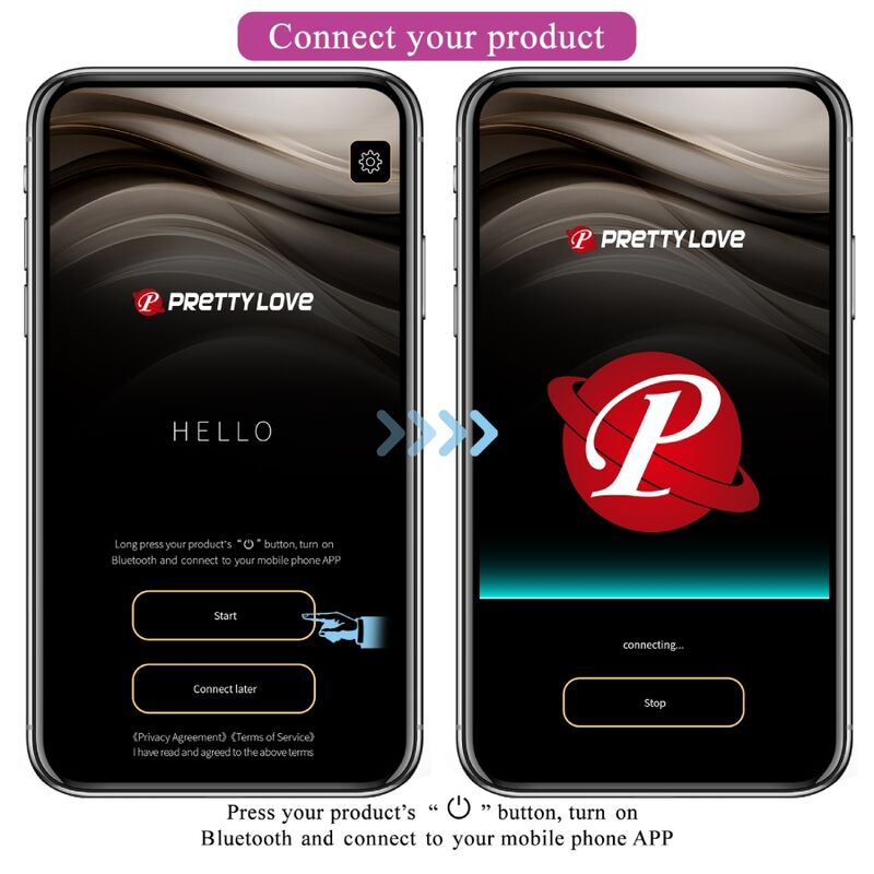 Vibrador recargable lila de la marca PRETTY LOVE SMART, modelo Ethan, con diseño ergonómico y control suave.