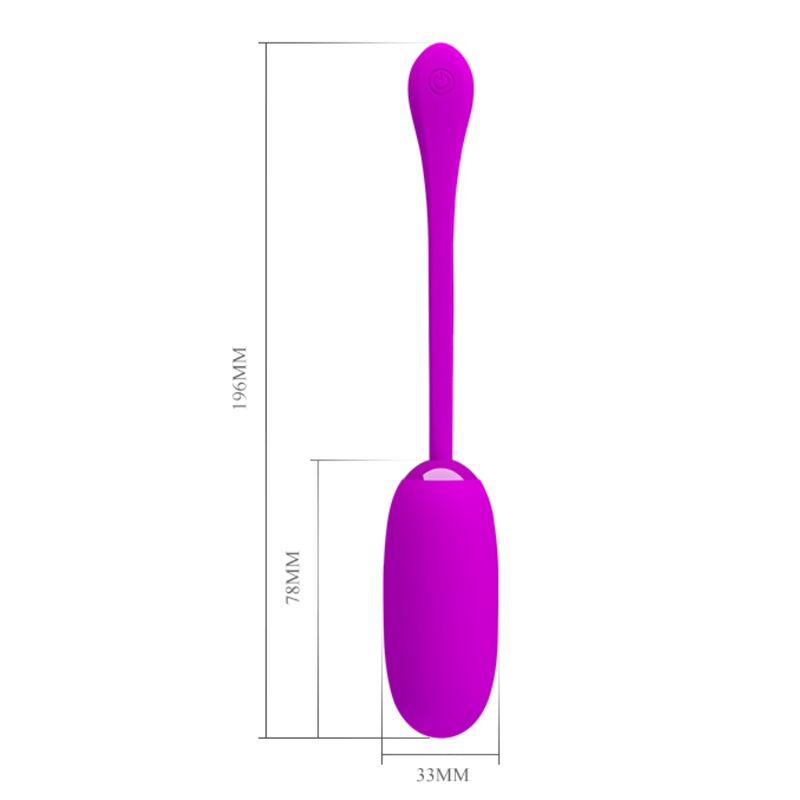 Pretty Love Julius waterproof rechargeable purple vibrator, compact and discreet for personal pleasure.