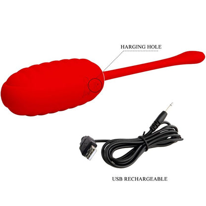 PRETTY LOVE - KIRK OU VIBRADOR RECARREGABLE VERMELL