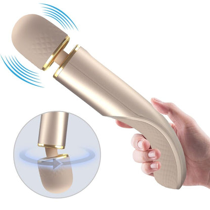 Masajeador PRETTY LOVE SMART con 7 modos de vibración en acabado champagne, diseñado para relajación y bienestar.