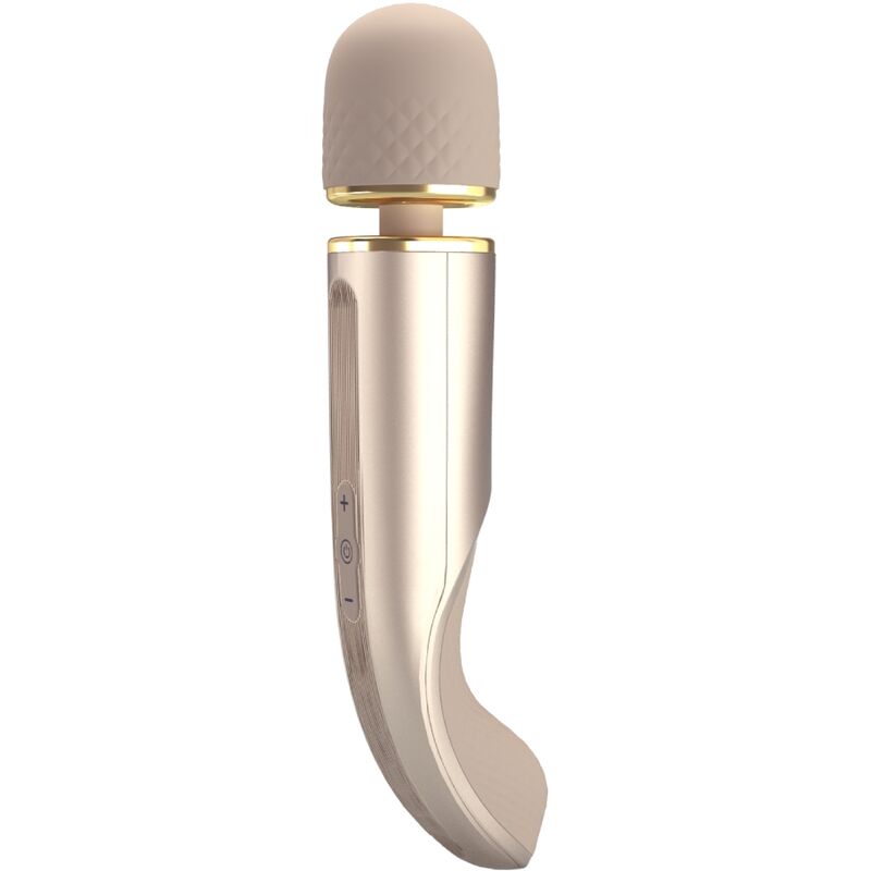 Masajeador PRETTY LOVE SMART con 7 modos de vibración en acabado champagne, diseñado para relajación y bienestar.