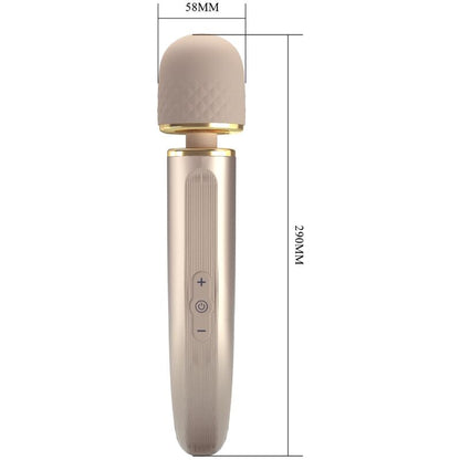 Masajeador PRETTY LOVE SMART con 7 modos de vibración en color champagne, diseñado para relajación y bienestar corporal.