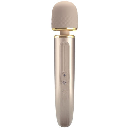 Masajeador PRETTY LOVE SMART con 7 modos de vibración en color champán, diseñado para relajación y bienestar corporal.
