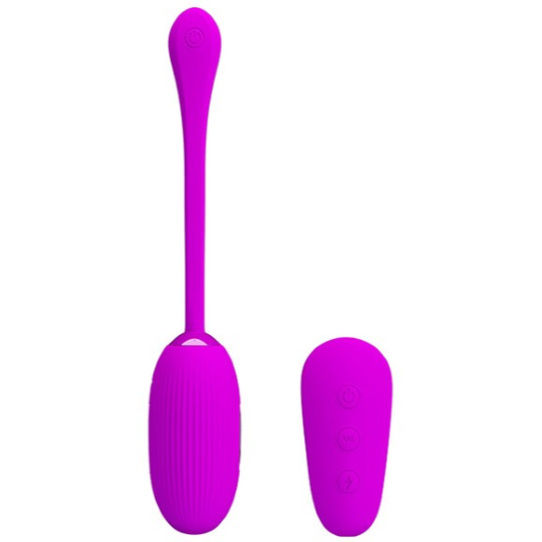 Huevo vibrador PRETTY LOVE SMART con función electroshock, diseño compacto y discreto para placer y estimulación.
