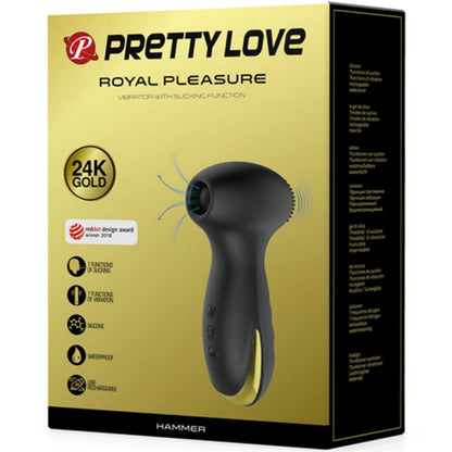 Vibrador y succionador PRETTY LOVE SMART con diseño moderno, colores vibrantes y funciones de vibración y succión en la imagen.