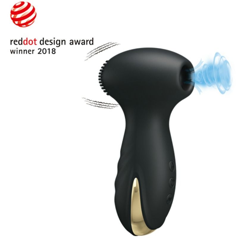Vibrador y succionador PRETTY LOVE SMART, con diseño compacto y funciones de vibración y succión para placer íntimo.