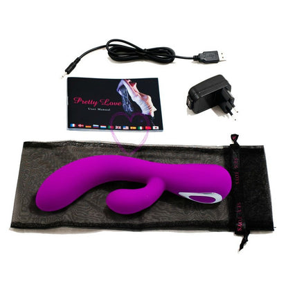 Pretty Love Smart Honey vibrator in vibrant pink with ergonomic design and textured surface for enhanced pleasure.