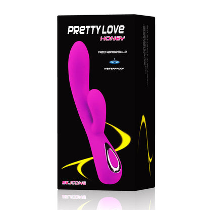 Pretty Love Smart Honey Vibrator in a sleek design, showcasing its compact size and smooth surface.