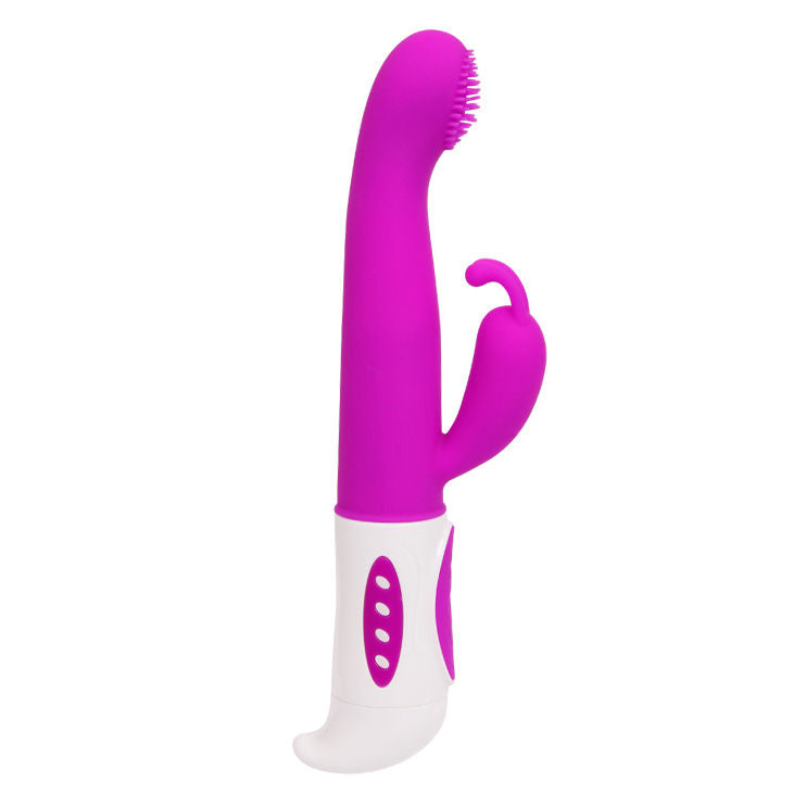 Pretty Love Smart Hugh Rabbit Lila, a purple rabbit-shaped vibrator with sleek design and flexible ears for stimulation.