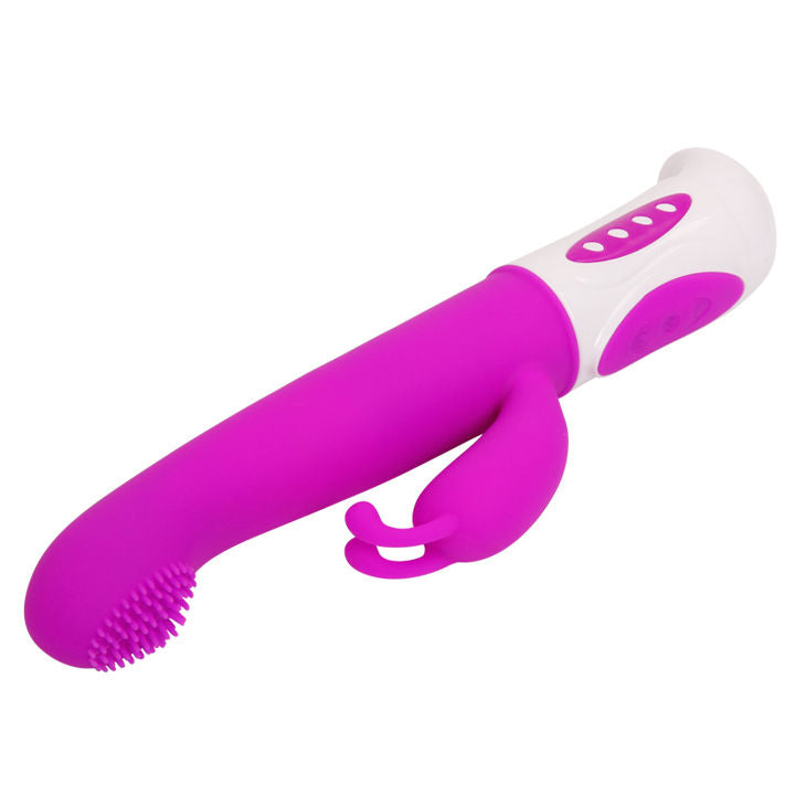Pretty Love Smart Hugh Rabbit Lila, a purple rabbit-shaped vibrator with textured surface and ergonomic design.