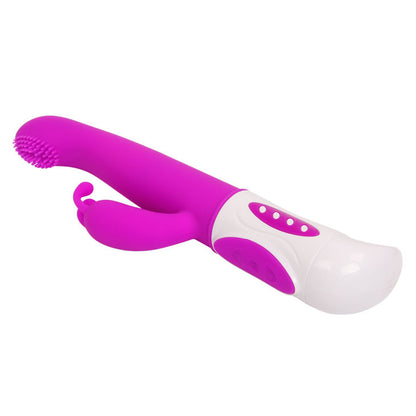 Purple rabbit-shaped vibrator from PRETTY LOVE SMART, featuring a sleek design and textured surface for enhanced pleasure.