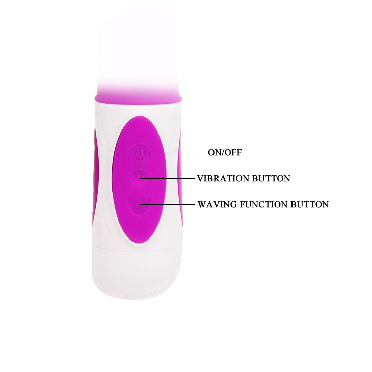 Pretty Love Smart Hugh Rabbit Lila, a purple silicone rabbit vibrator with dual motors and sleek design.