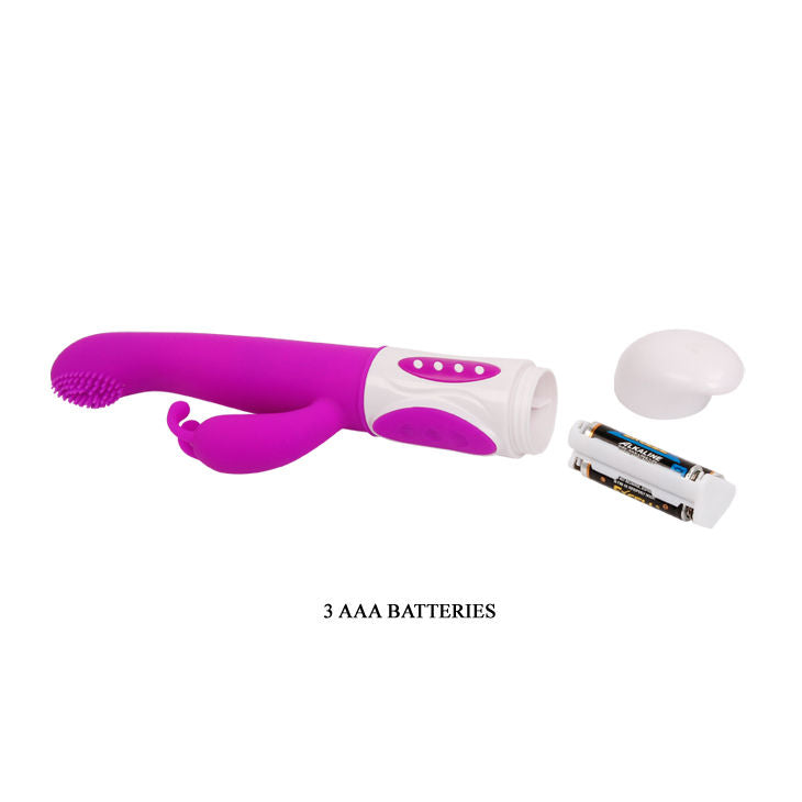 Pretty Love Smart Hugh Rabbit Lila in purple, showcasing its sleek design and flexible ears for targeted stimulation.