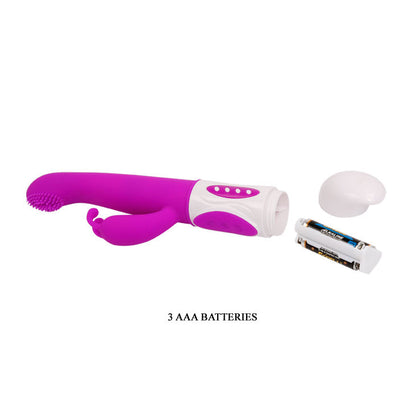 Pretty Love Smart Hugh Rabbit Lila in purple, showcasing its sleek design and flexible ears for targeted stimulation.