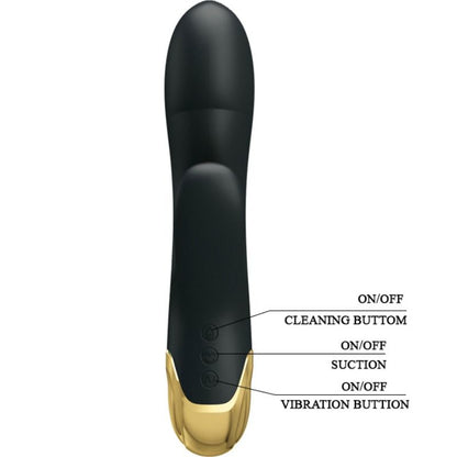 Vibrador y succionador PRETTY LOVE SMART, con diseño compacto y funciones de vibración y succión para placer personal.