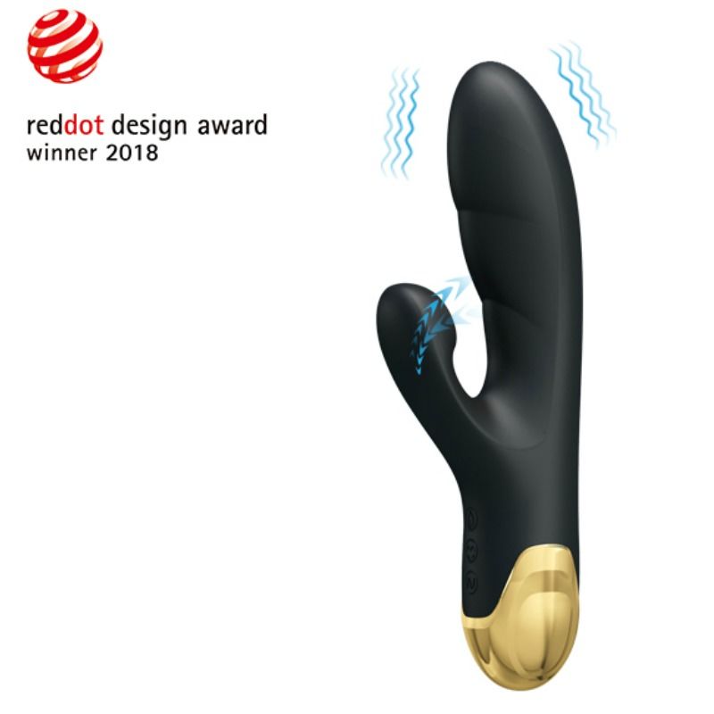 Vibrador y succionador PRETTY LOVE SMART para placer, con diseño compacto y funciones de vibración y succión.