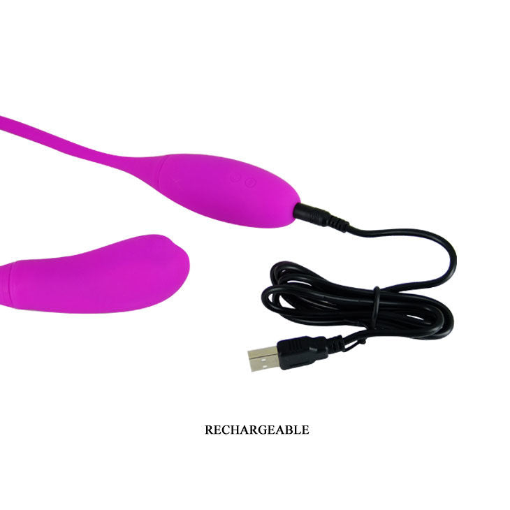 Vibrador inteligente Pretty Love Smart Snaky Vibe con 7 modos y 3 funciones de cosquillas, diseñado para placer y estimulación.