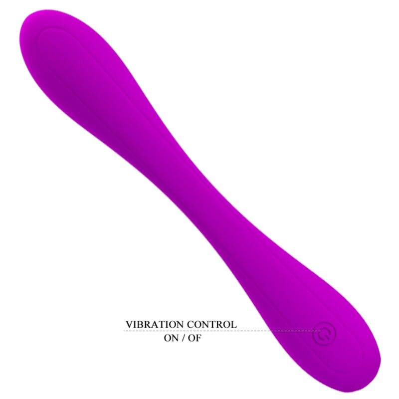 Vibrador flexible de la marca PRETTY LOVE SMART en color rosa, diseñado para placer con textura suave y ajustable.