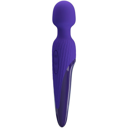 Vibrador wand Pretty Love Antony Youth de color violeta con efecto calor, diseñado para estimulación intensa y placer.