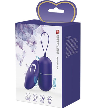 Vibrador control remoto PRETTY LOVE YOUTH Arvin Youth en color violeta, con diseño ergonómico y superficie lisa para placer personal.