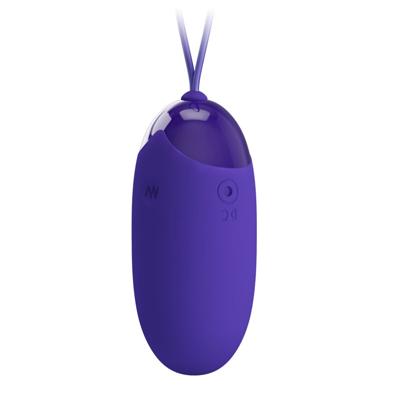 Vibrador control remoto Violeta PRETTY LOVE YOUTH BERGER YOUTH, huevo con diseño ergonómico y control remoto inalámbrico.