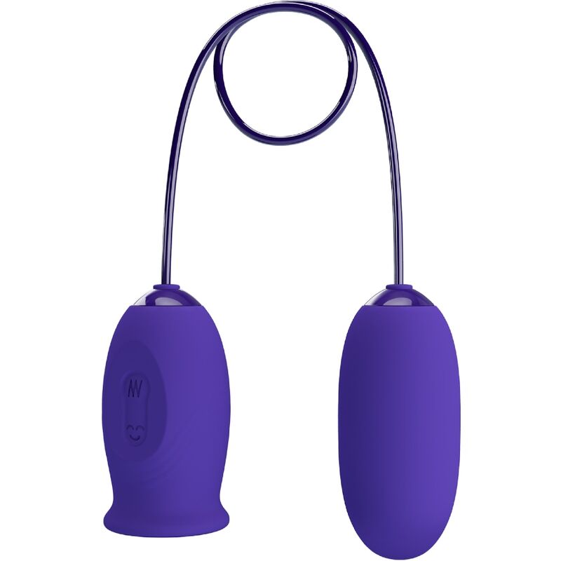Estimulador vibrador recargable Daisy Youth de PRETTY LOVE en color violeta, con diseño ergonómico y superficie suave.