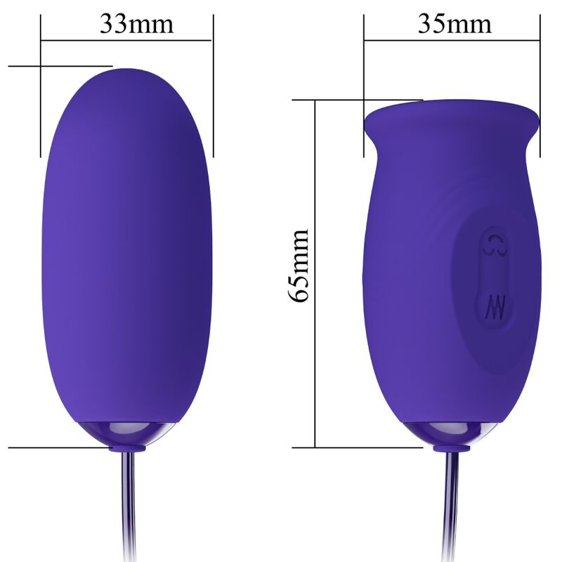 Vibrador recargable Pretty Love Daisy Youth en color violeta, con diseño compacto y texturizado para estimulación.