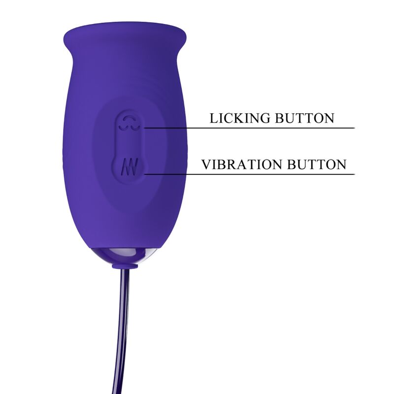 Estimulador vibrador recargable Pretty Love Daisy Youth de color violeta, con diseño compacto y elegante para uso íntimo.