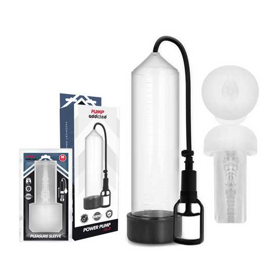 PUMP ADDICTED - RX7 TRANSPARENT ERECTION PUMP WITH MASTURBATOR