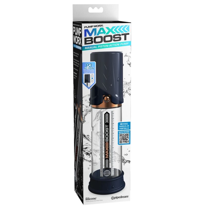 PUMP WORX - BOMBA D'ERECCIÓ MAX BOOST BLAU