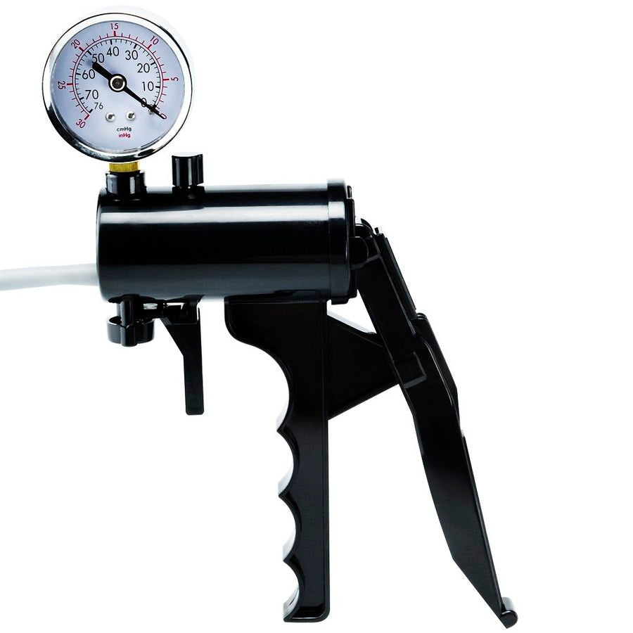 PUMP WORX maximum precision erection pump with clear cylinder and ergonomic handle for enhanced performance.