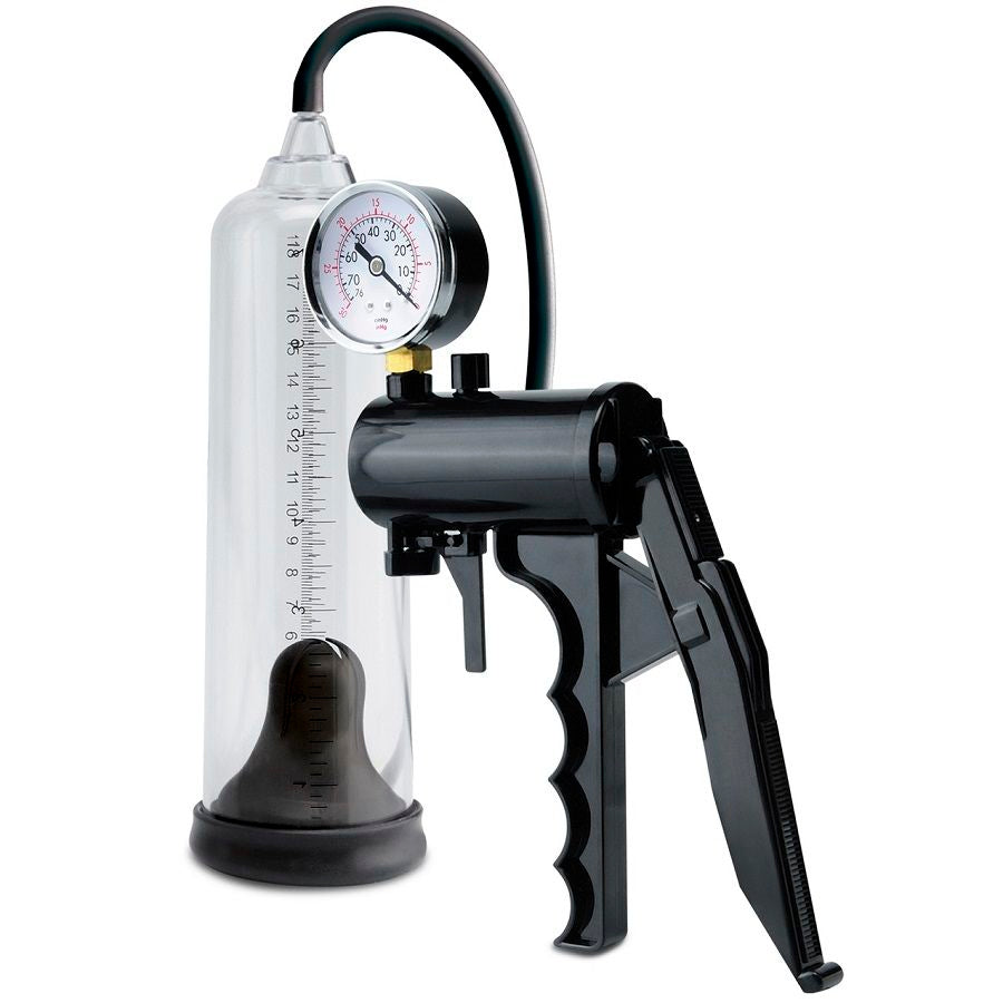 PUMP WORX maximum precision erection pump, featuring a clear cylinder and easy-grip handle for optimal performance.