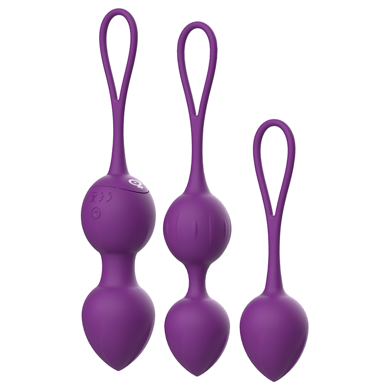 Bolas vibradoras Rewobeads con control remoto y tecnología WatchMe, marca Rewolution, en color negro con diseño elegante.