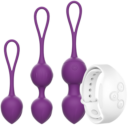 Bolas vibradoras REWOBEADS de REWOLUTION con control remoto y tecnología WatchMe, diseño compacto y moderno para estimulación.