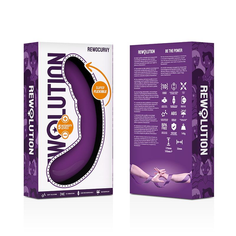 REWOLUTION - REWOCURVY VIBRADOR FLEXIBLE RECARREGABLE