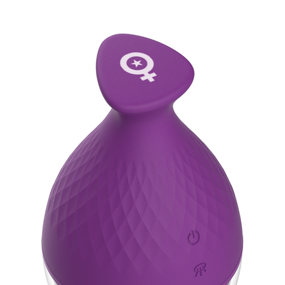 Vibrador con lengua de la marca REWOLUTION, diseñado para estimulación oral con textura y forma ergonómica.