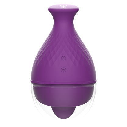 Vibrador con lengua de la marca REWOLUTION, diseño compacto y realista, ideal para estimulación y placer.