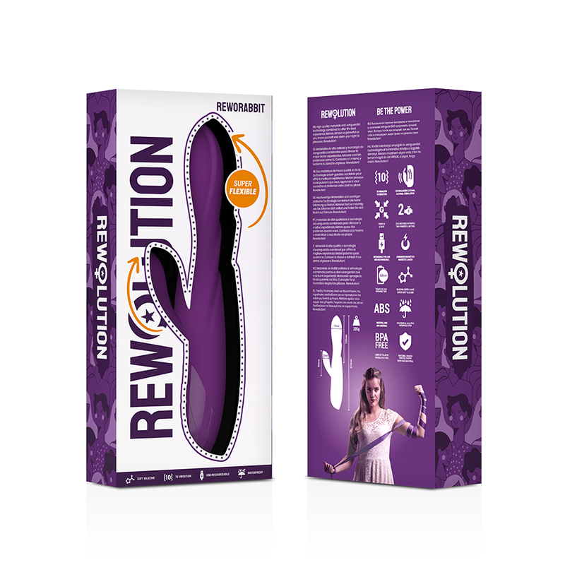 REWOLUTION - REWORABBIT VIBRADOR FLEXIBLE AMB RABBIT