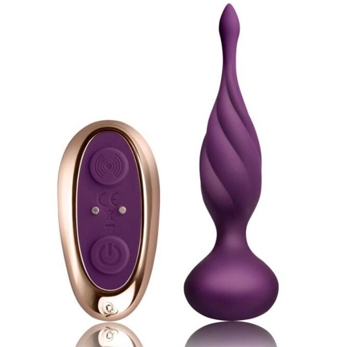 Rocks-Off Discover anal stimulator in lilac color, featuring a sleek design and ergonomic shape for enhanced pleasure.
