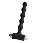 Plug anal vibrador negro Rocks-Off Petite Sensations Pearls con perlas y vibración para uso anal.