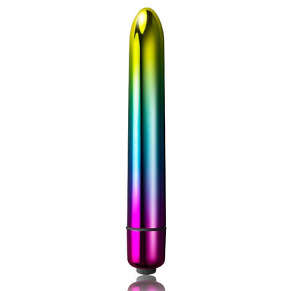 Vibrador en forma de bala de la marca ROCKS-OFF, diseño compacto y discreto para placer personal.