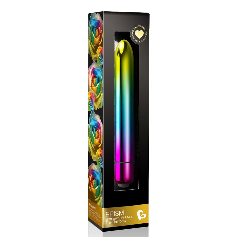 Vibrador bala ROCKS-OFF PRISM en color negro, con diseño compacto y elegante para placer personal.