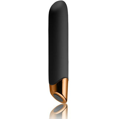 Vibrador Chiamo negro de la marca ROCKS-OFF, con diseño elegante y textura suave para placer personal.
