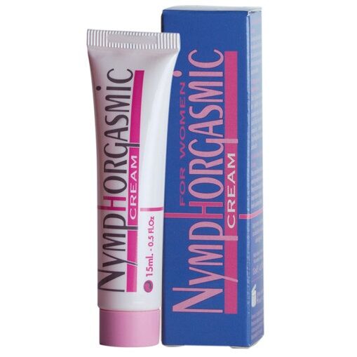 Crema Nymphorgasmic de RUF en envase de 15 ml, con textura suave y diseño elegante para uso personal.