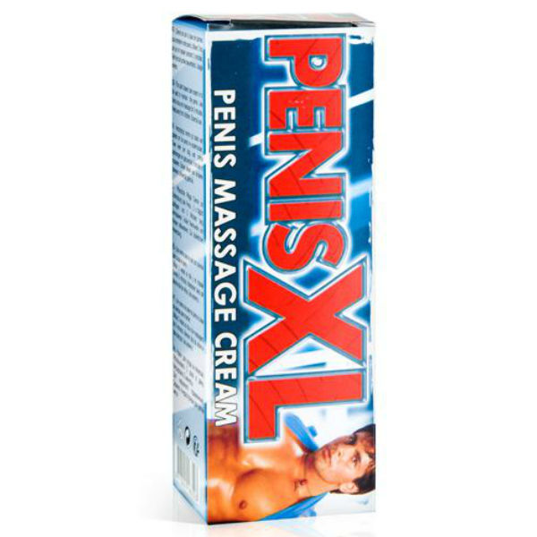 Crema RUF Penis XL en frasco de 50ml, con envase blanco y etiqueta, diseñada para mejorar la experiencia.