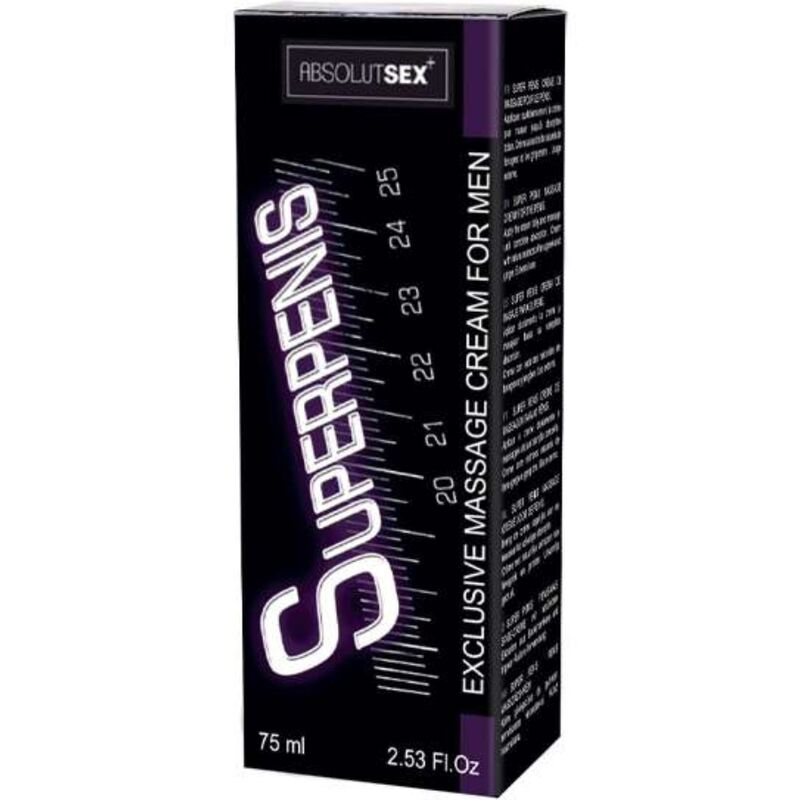 Crema RUF Superpenis para el pene en envase de 75 ml, producto para cuidado y mejora de la salud masculina.