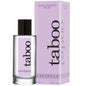 Perfume RUF Taboo Espiegle con feromonas para ella, frasco elegante y moderno en la imagen.
