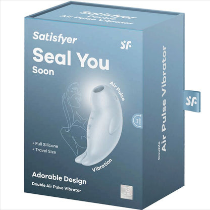 Satisfyer Air Pulse Seal You Soon, succionador de clítoris con tecnología de pulsación de aire, en color rosa y compacto.